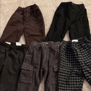 Zara Kids Casual Bottoms - Black, Brown, Gray